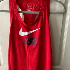 Red USA Nike Racerback Tank Size: L